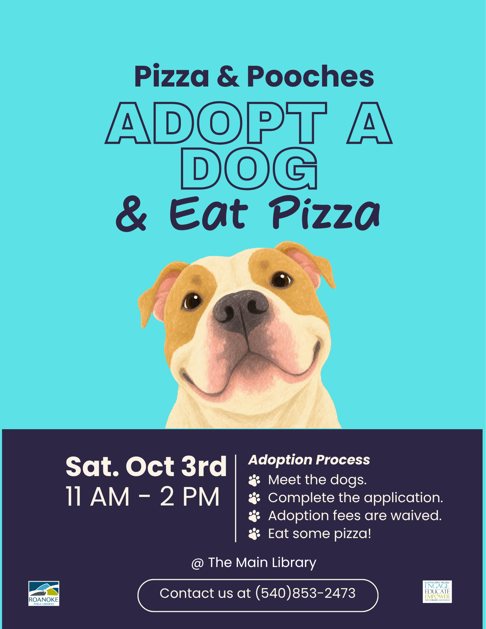Pizza & Pooches | Dog Adoption Event