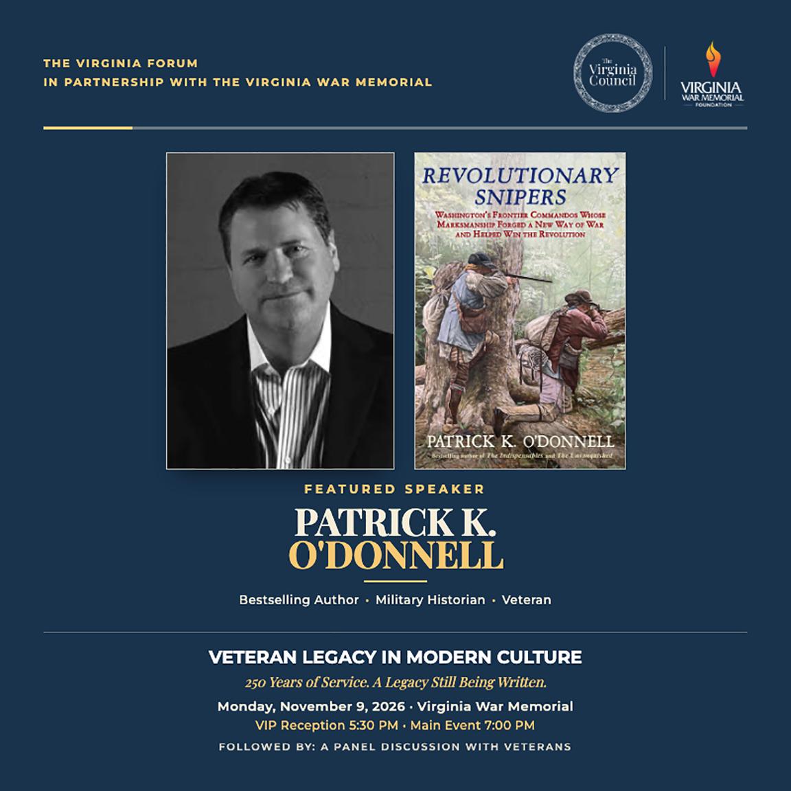 Veteran Legacy in Modern Culture with Patrick O'Donnell