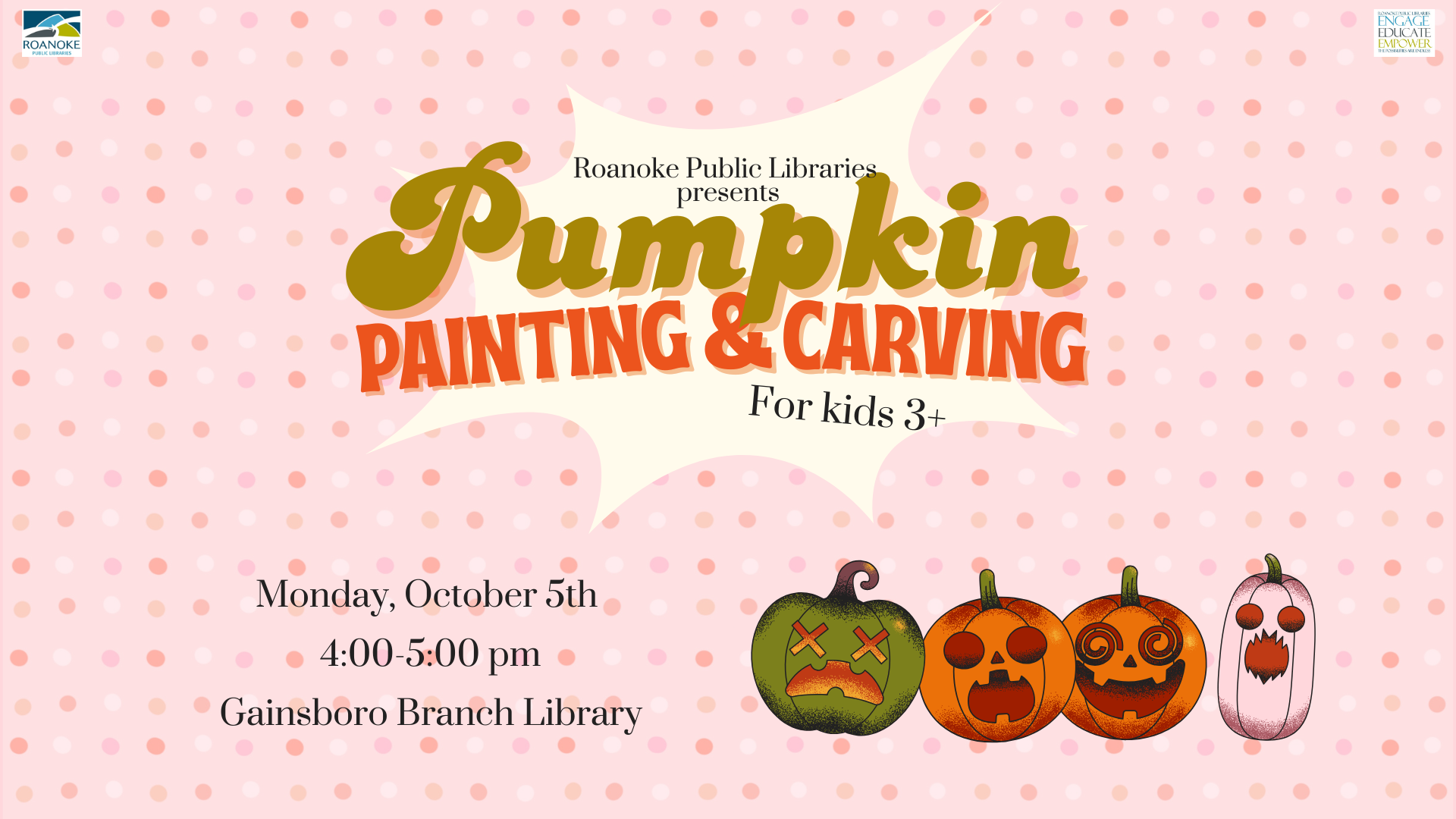 Pumpkin Painting & Carving for Kids