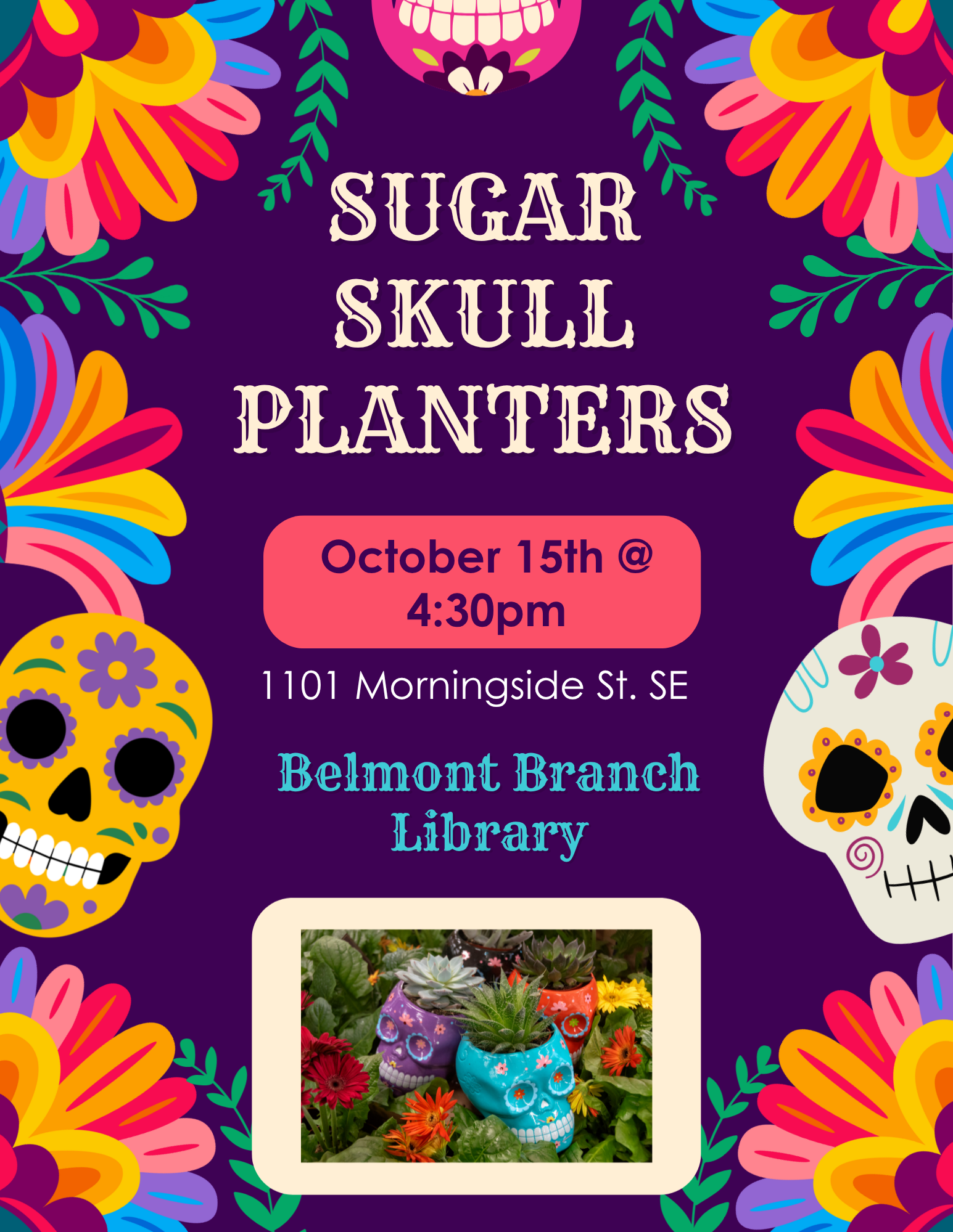 PodCrafting: Sugar Skull Planters