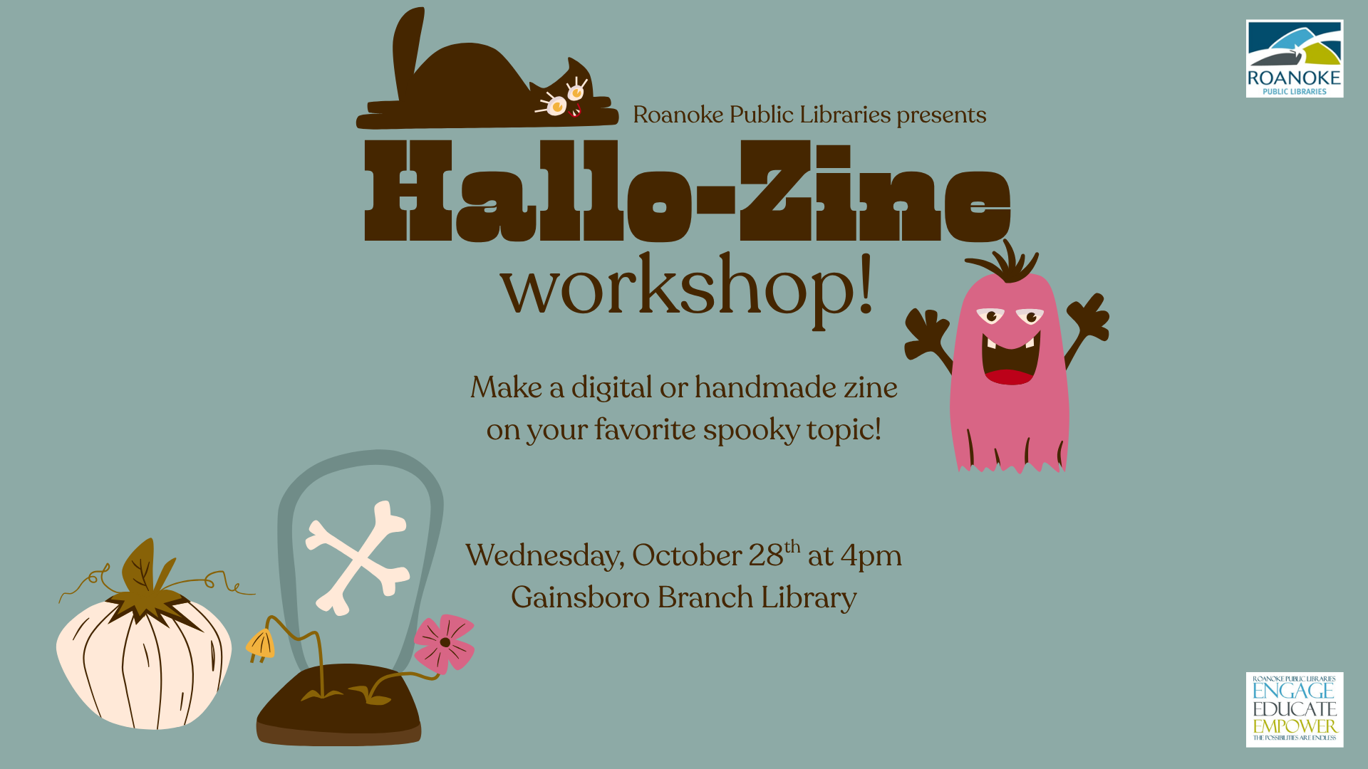 Teen Alternative Crafting Club: Halloween Zines