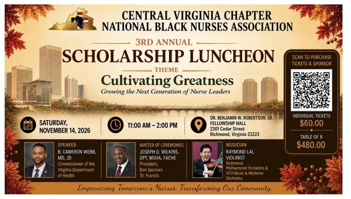 Central Virginia Chapter of the National Black Nurses Association 3rd Annual Scholarship Luncheon