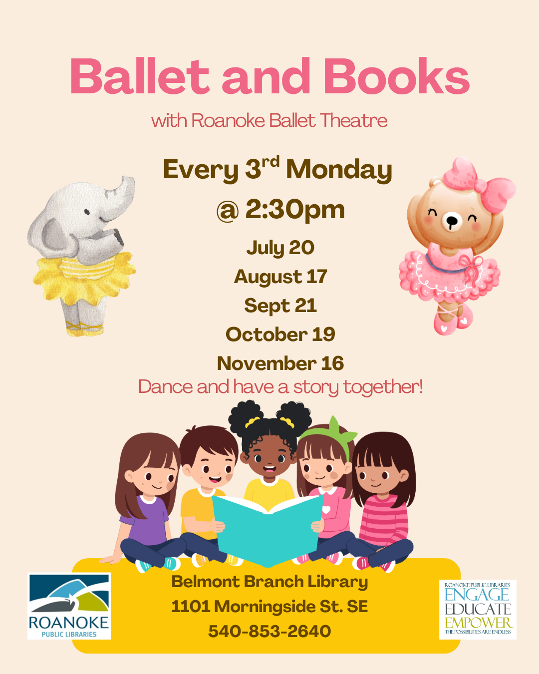 Ballet and Books with the Roanoke Ballet