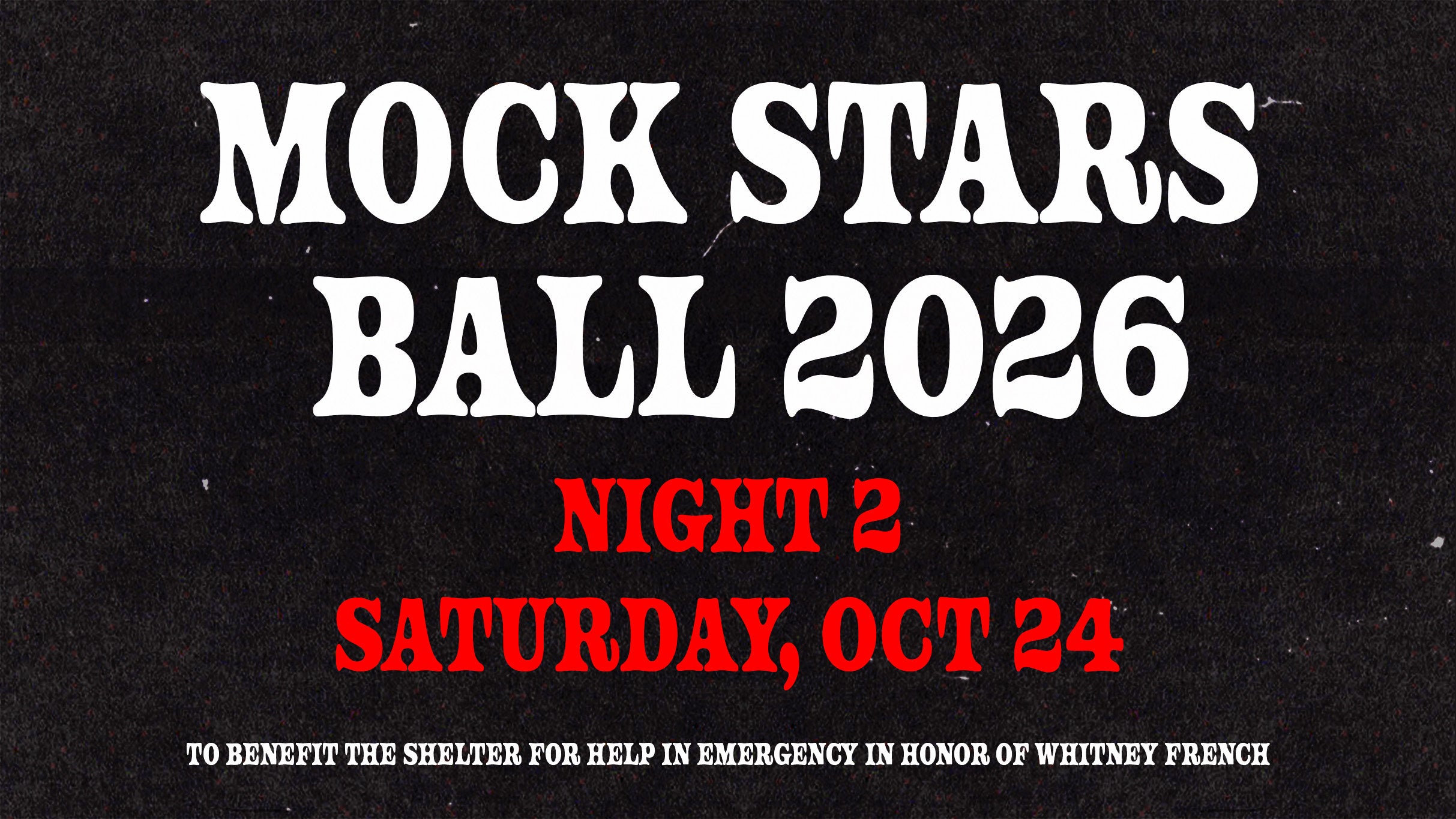 MOCK STAR'S BALL 2026!